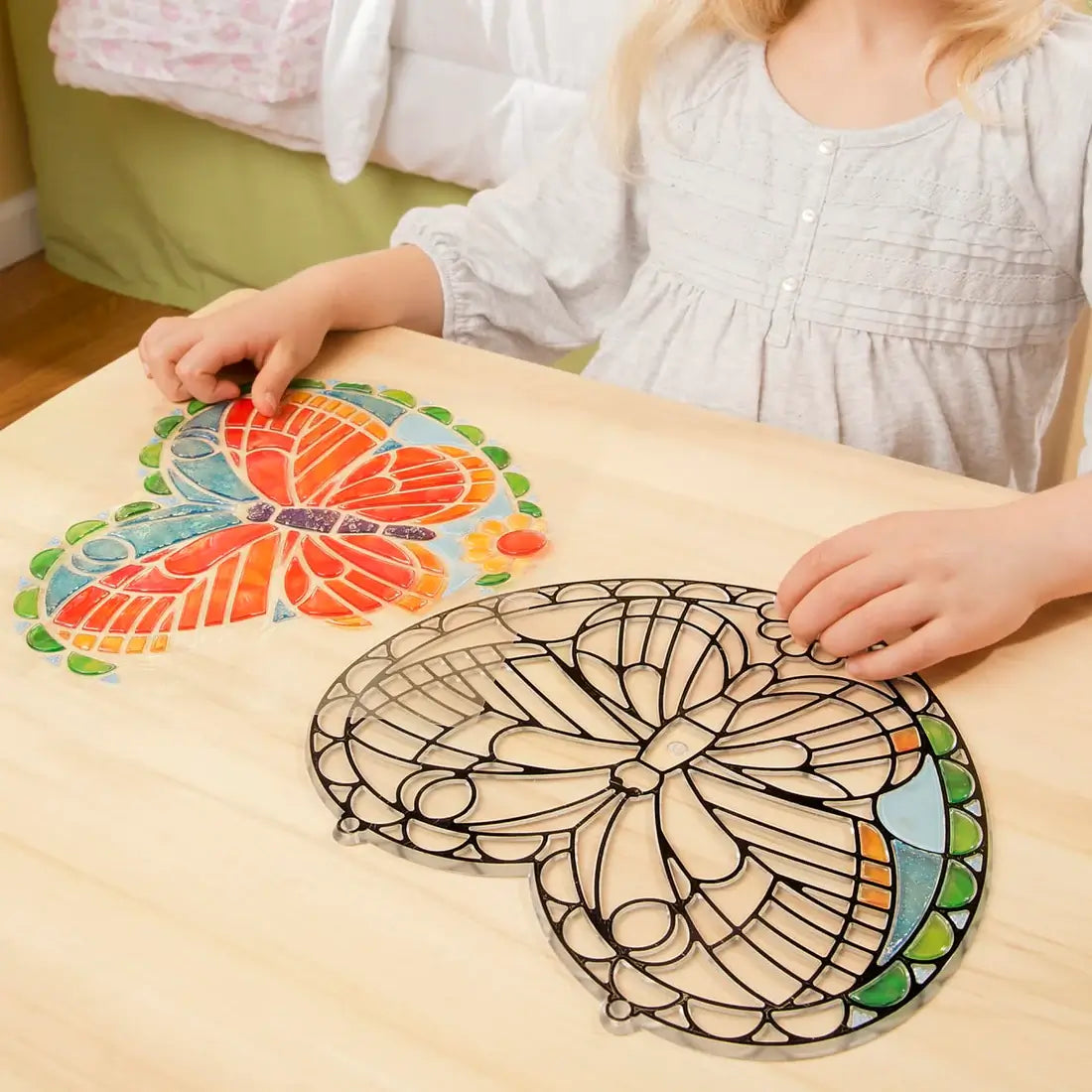 Melissa and Doug Stained Glass Made Easy Butterfly Set