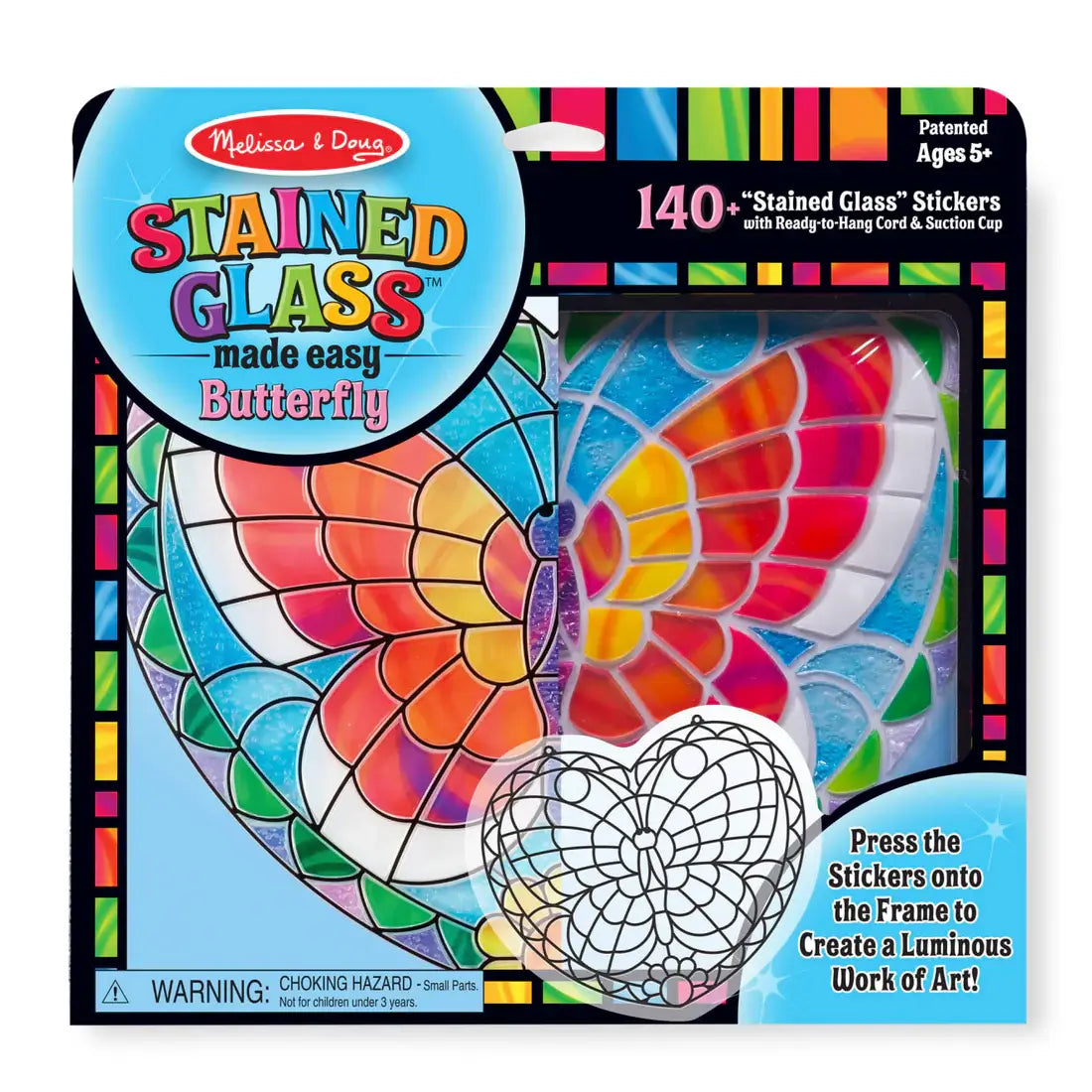 Melissa and Doug Stained Glass Made Easy Butterfly Set