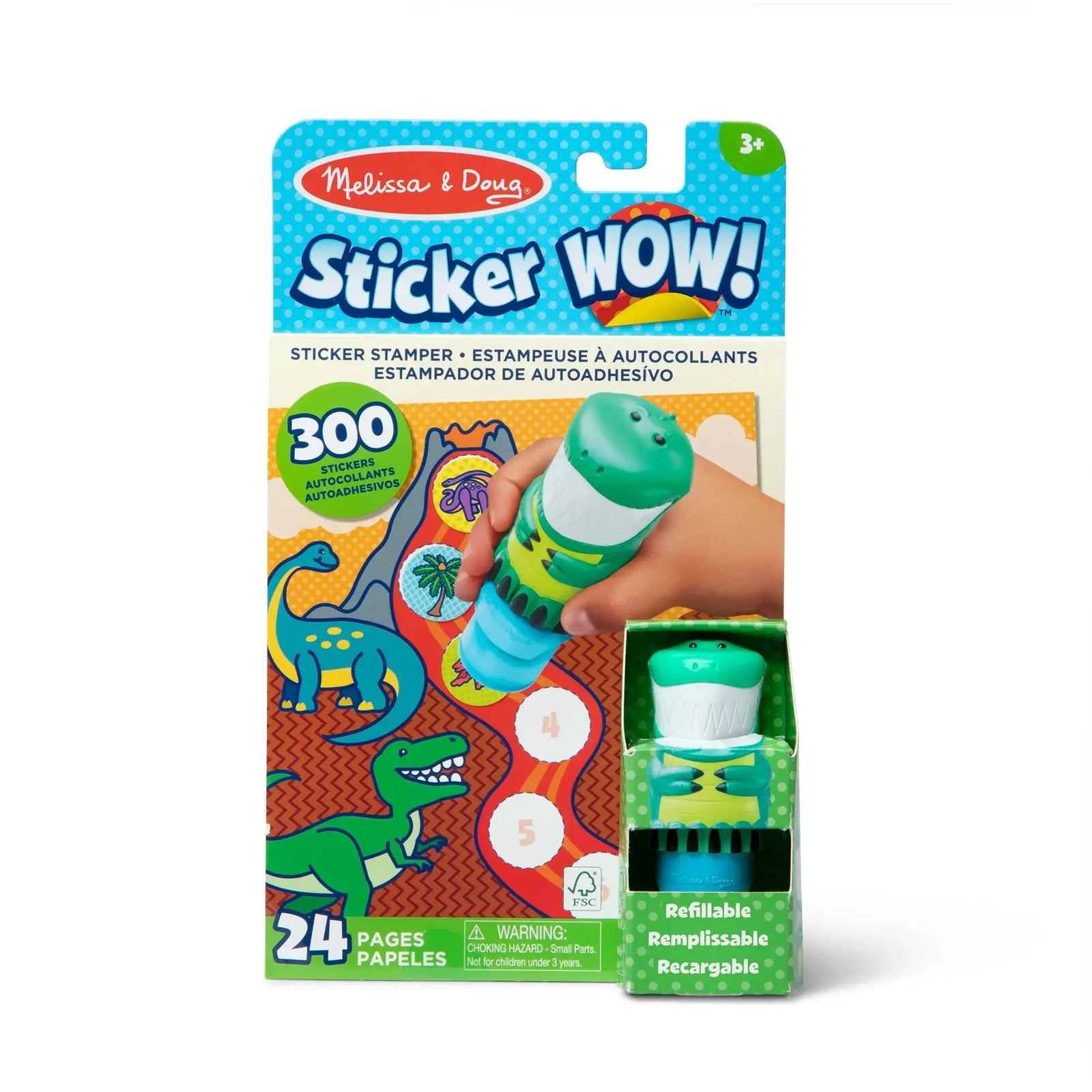 Melissa and Doug Sticker WOW! Dinosaur Activity Pad Set