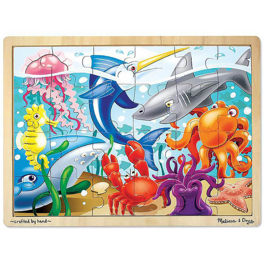 Melissa and Doug Under the Sea 24 PieceWooden Jigsaw Puzzle