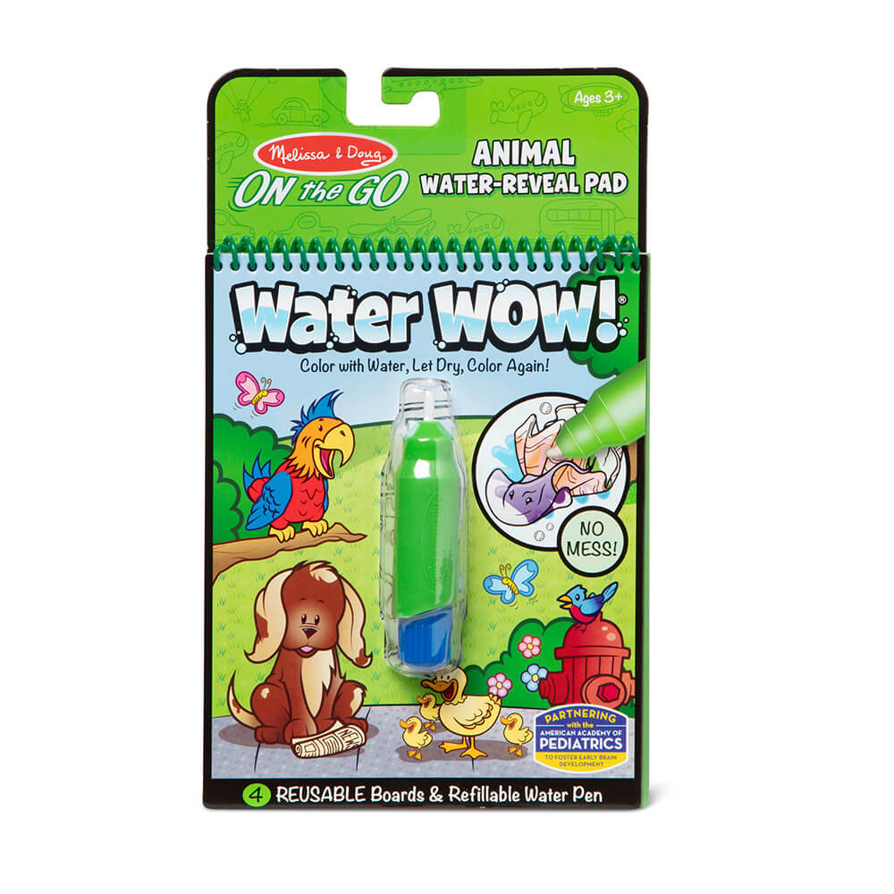 Melissa and Doug Water Wow! Animals Water-Reveal On the Go Travel Activity Pad picture of package