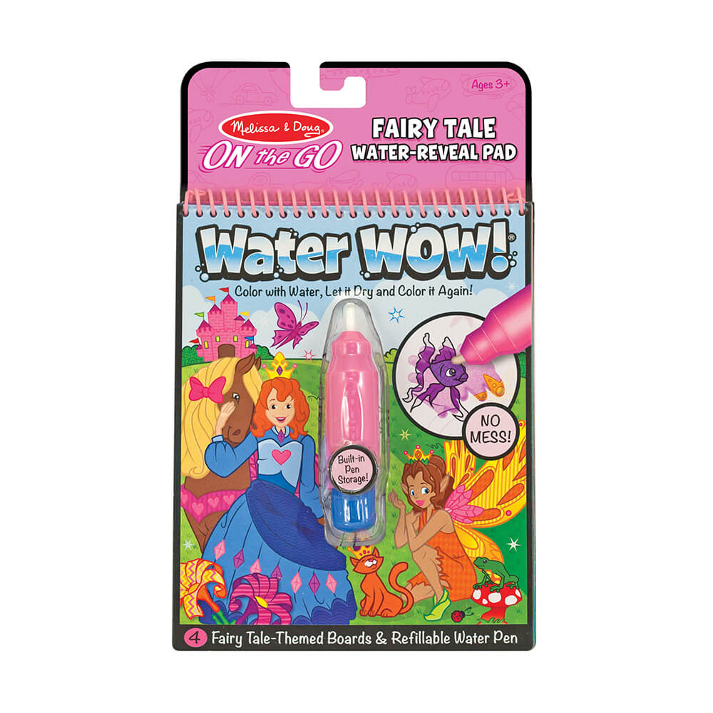 Melissa and Doug Water Wow! Fairy Tale Water-Reveal On the Go Travel Activity Pad