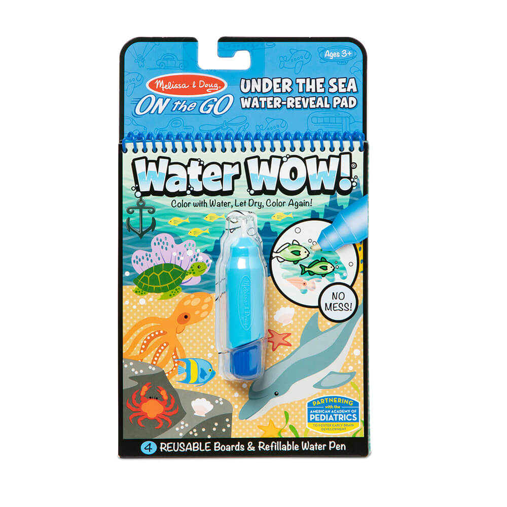 Melissa and Doug Water Wow! Under the Sea Water-Reveal On the Go Travel Activity Pad Cover