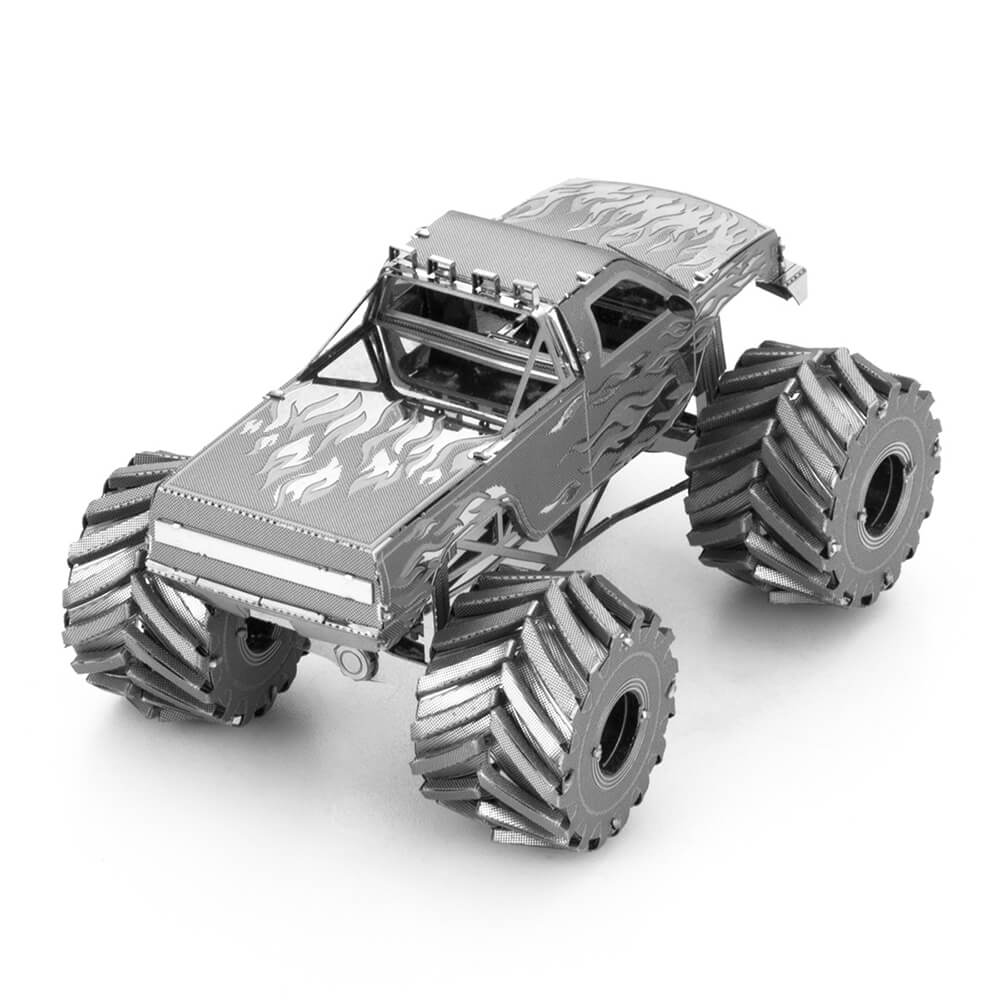 steel monsters toys Metal Earth Monster Truck 1:65 Scale Steel Model Kit – Maziply Toys