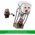 Minecraft Blast Attack Ghast Action Figure Set place the piglin in the balloon