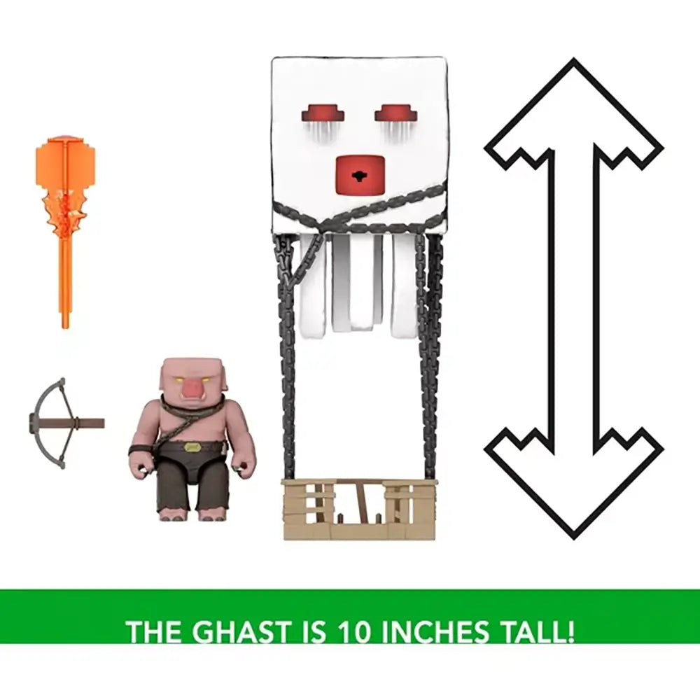 Minecraft Blast Attack Ghast Action Figure Set balloon measurements