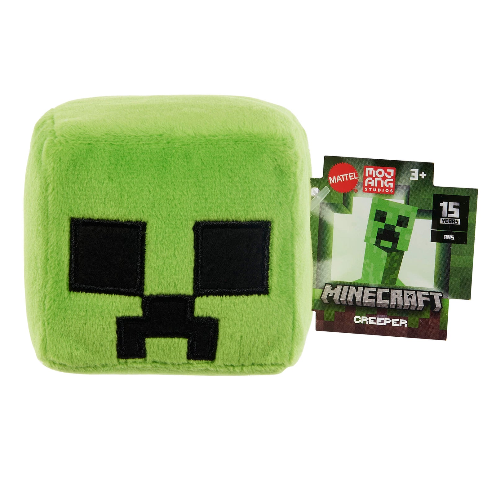 Minecraft Block Plush Creeper Head Block 3-in Plush