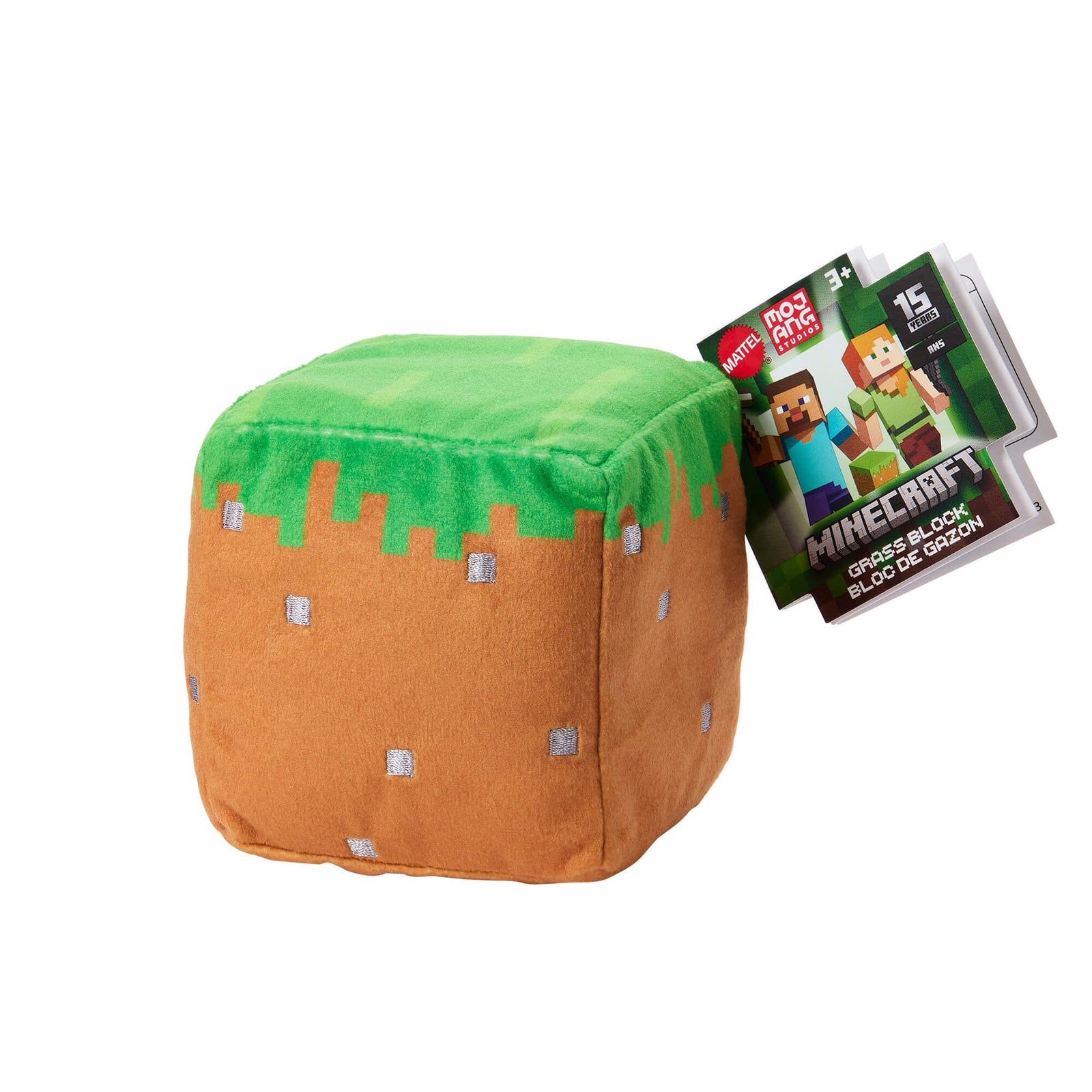 Minecraft Block Plush Grass Block 3-in Plush