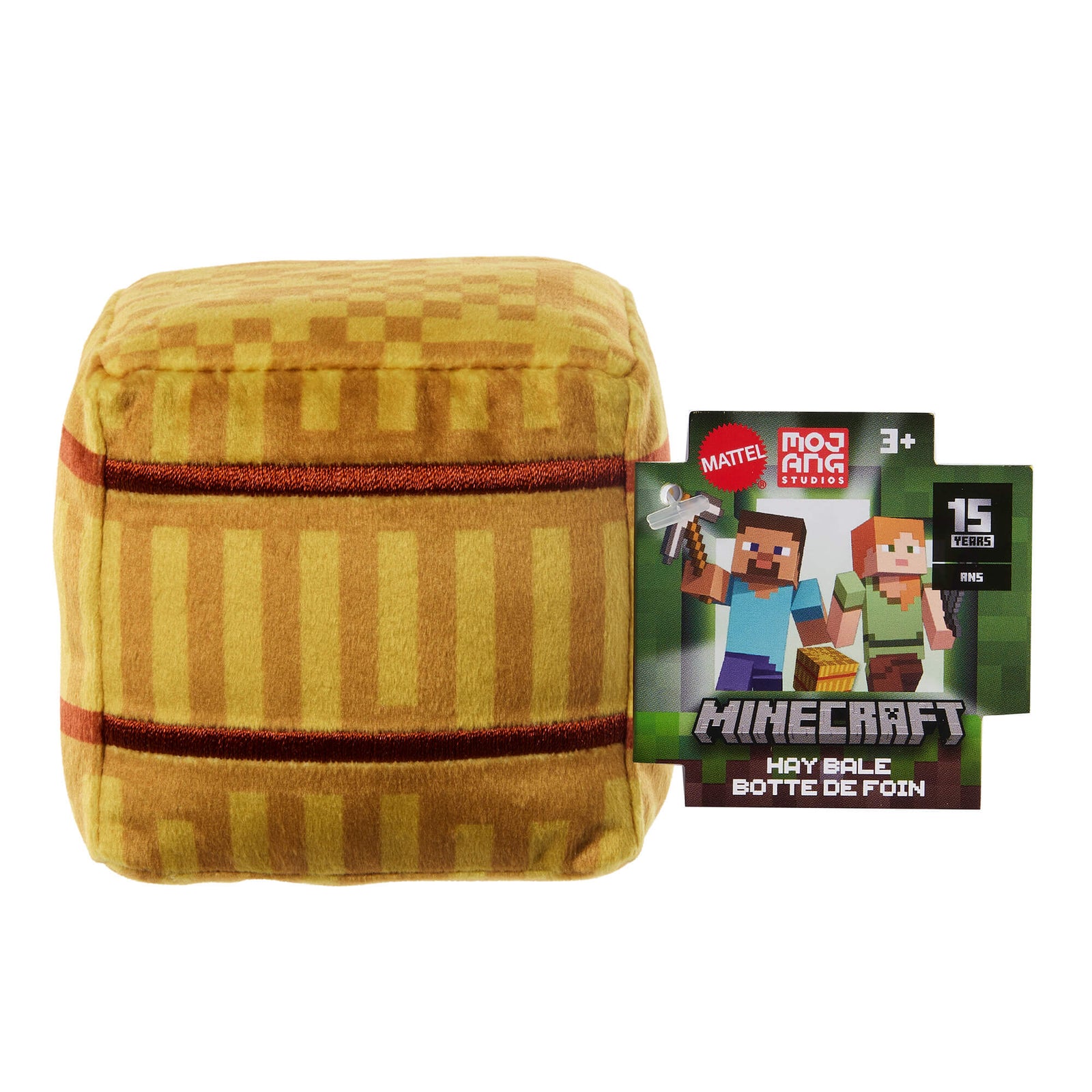 Minecraft Block Plush Hay Bale Block 3-in Plush