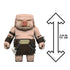 Minecraft Piglin Warrior action figure shown with black measurement graphic indicating 3.25 inch height, highlighting the compact scale, block-style proportions, and collectible size consistent with Minecraft movie toy figures.
