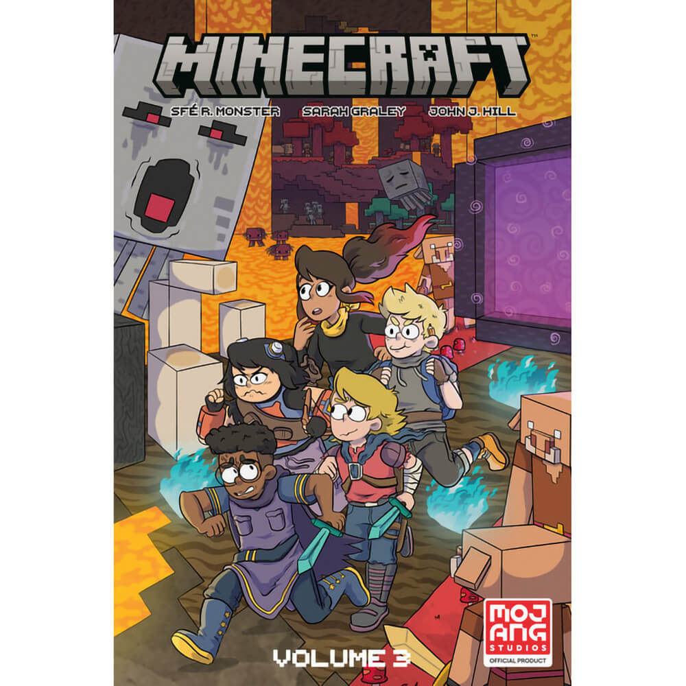 Minecraft Volume 3 (Graphic Novel) (Paperback) - Front book cover.