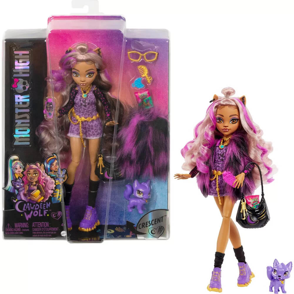 Monster High Clawdeen Doll and packaging