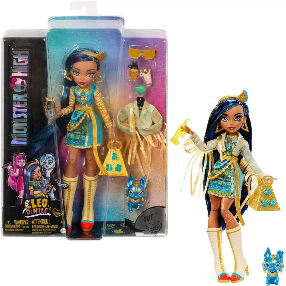 Monster High Cleo de Nile Doll and packaging