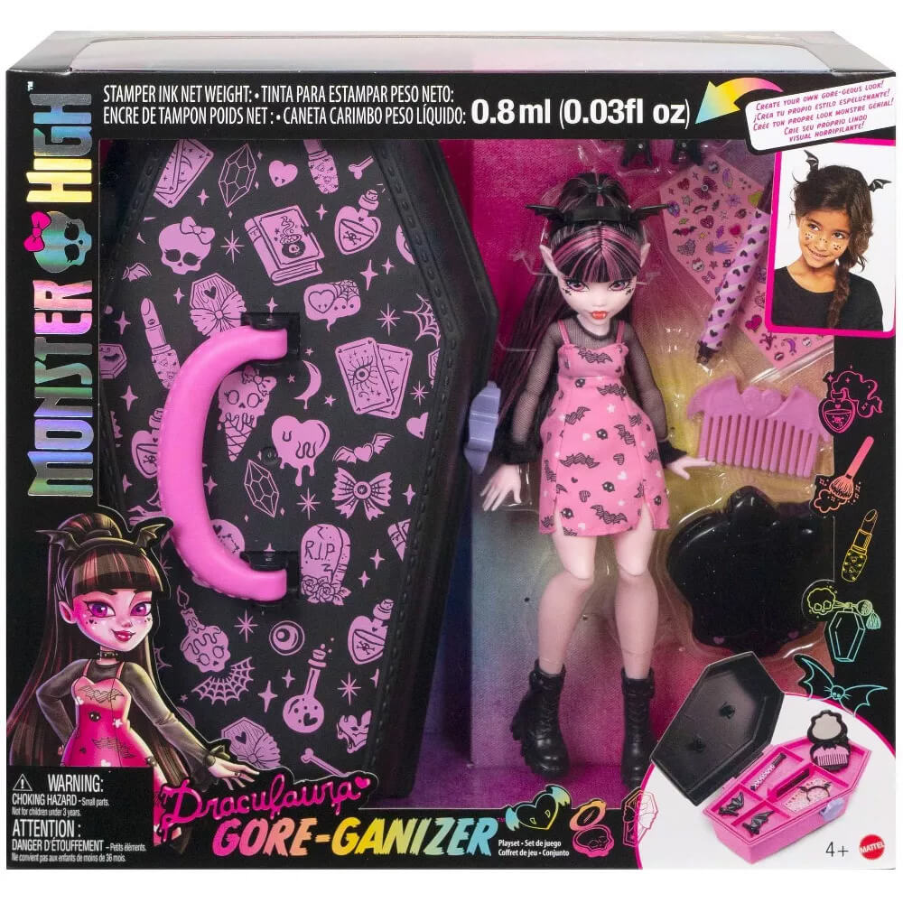 Monster High Draculaura Gore-ganizer Playset package 