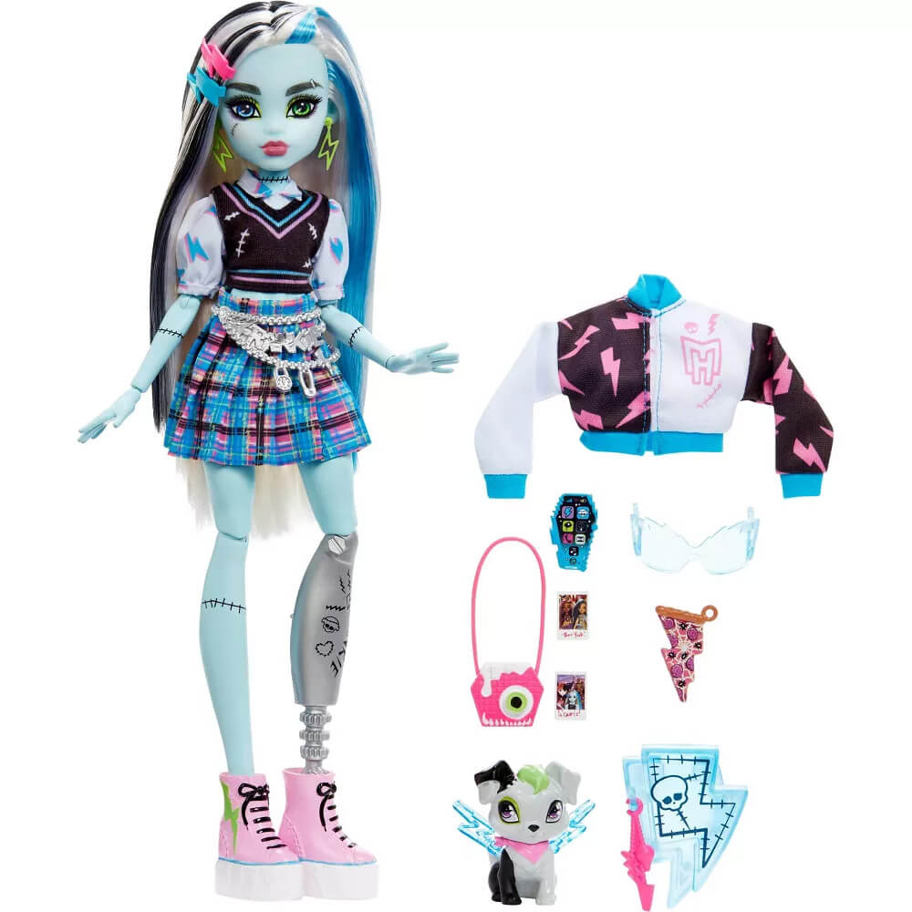 Bundle of 3 Monster High® Dolls (Clawdeen Wolf™ & Frankie Stein™ &  Draculaura™) 