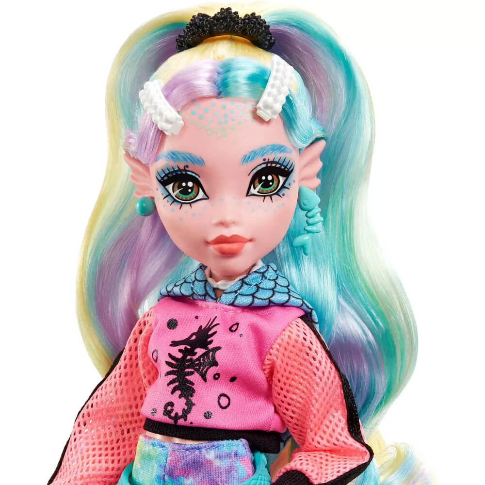 Close up of the Monster High Lagoona Blue Doll