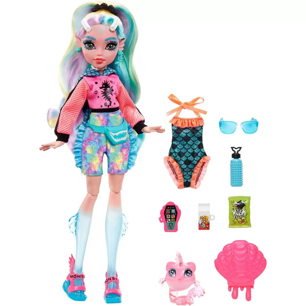 What is included with the Monster High Lagoona Blue Doll