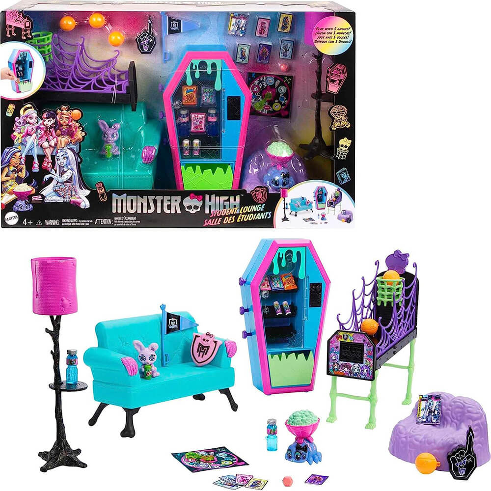 Monster High Student Lounge Core Accessory Set package and contents