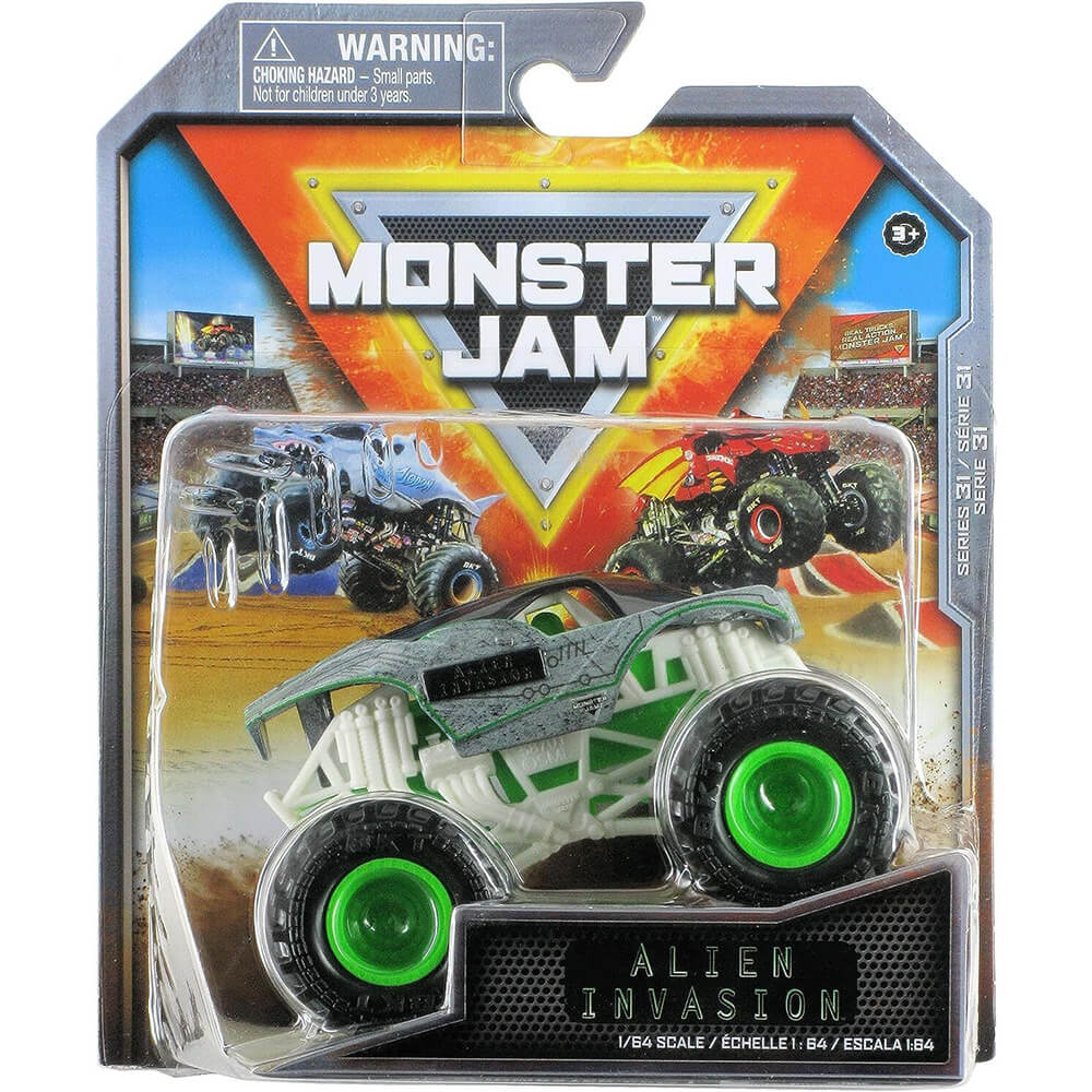 Monster Jam 1:64 Scale Die-Cast Alien Invasion Monster Truck