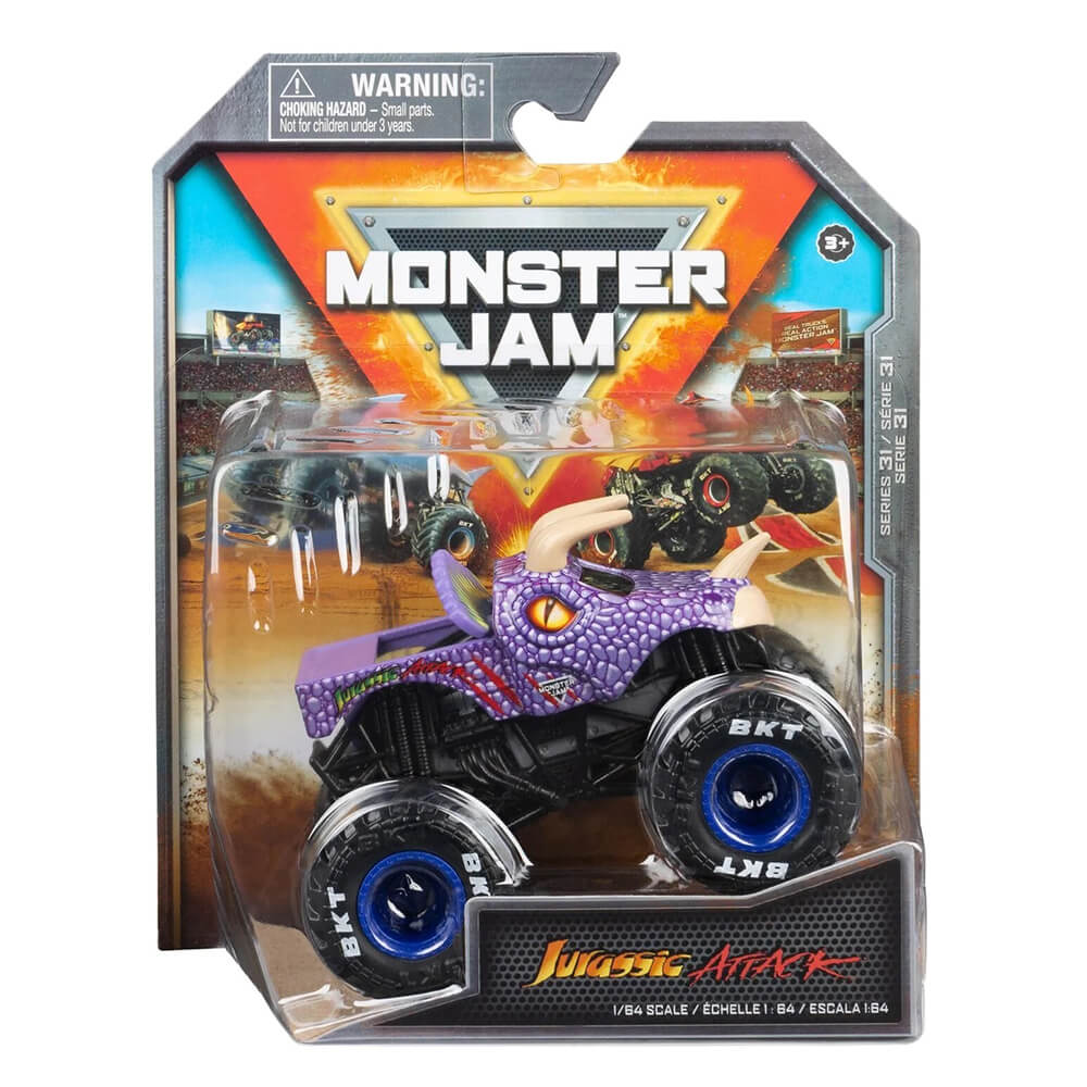 Monster Jam 1:64 Scale Die-Cast Jurassic Attack Monster Truck