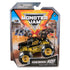 Monster Jam Kane Brown K-Rex 1:64 scale diecast truck packaged in fiery stadium-themed box, with black and gold body design and BKT-branded monster tires.