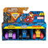 Marvel Monster Jam 1:87 scale 3-pack packaging featuring Captain America, Black Panther, and Iron Man trucks in display box with vibrant superhero artwork and logos.