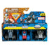 Marvel Monster Jam 1:87 scale 3-pack packaging featuring Thor, Captain America, and War Machine trucks in display box with bold superhero artwork and Marvel branding.