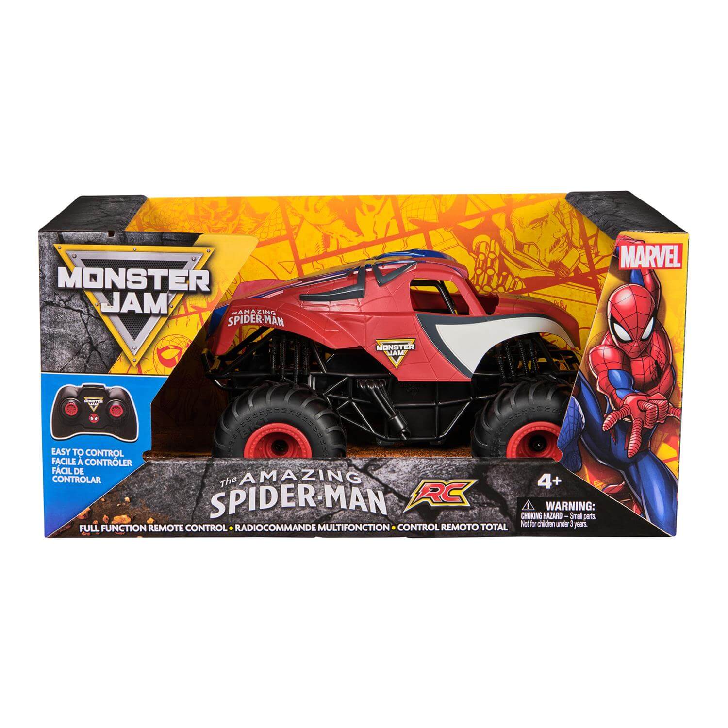 Monster Jam Marvel Spider-Man 1:24 Scale RC Monster Truck packaging