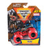 Packaged Monster Jam Marvel Venom diecast truck shows collectible blister pack with Venom artwork, Marvel logo, bold branding, and the truck with red wheels inside.