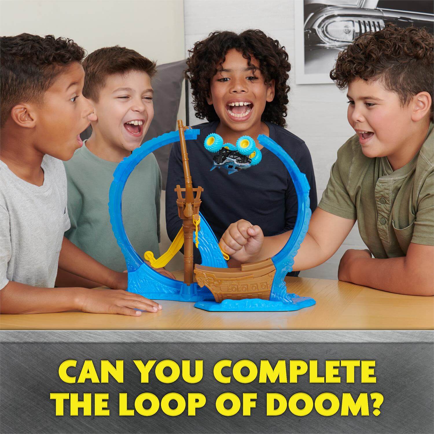 Monster Jam Megalodon Loop of Doom Stunt Playset loop of doom