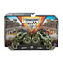 Monster Jam Shaker vs Soldier Fortune 1:64 scale 2-pack toy trucks in retail packaging, featuring colorful stadium graphics, Monster Jam branding, and dual truck display window.