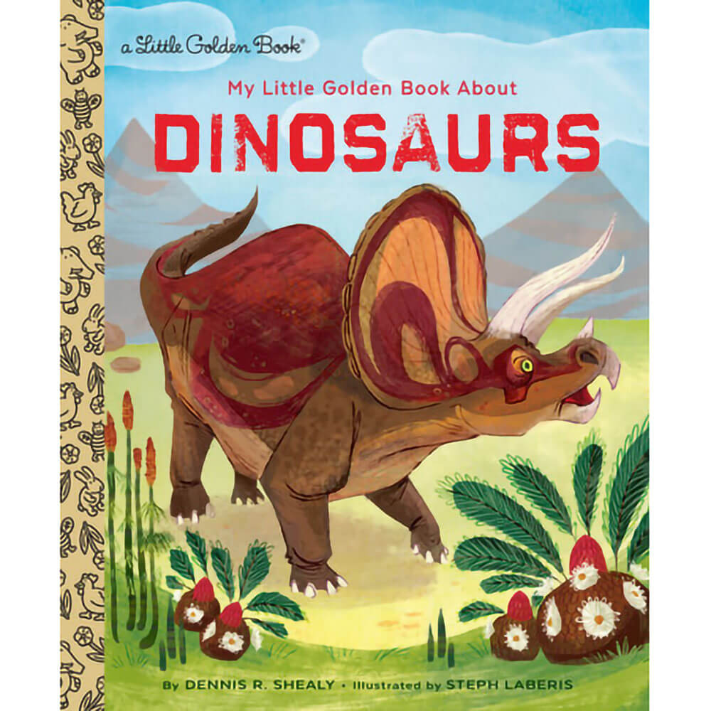 Front book cover to My Little Golden Book About Dinosaurs (Hardcover)