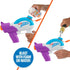Close-up of hands refilling the Nerf Super Soaker Foam Fury blaster with foam liquid and water, showing dual-use feature with “Blast with Foam or Water!” text in a blue circle.