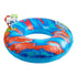 Nerf Super Soaker Hydro Battle Cruiser inflatable ring featuring bold blue, red, and orange splash patterns with an attached white and orange water blaster mounted on one side.