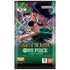 One Piece card game booster pack titled “Legacy of the Master” by Bandai Namco, featuring colorful anime artwork of Zoro and Mihawk in battle on a green-themed wrapper.