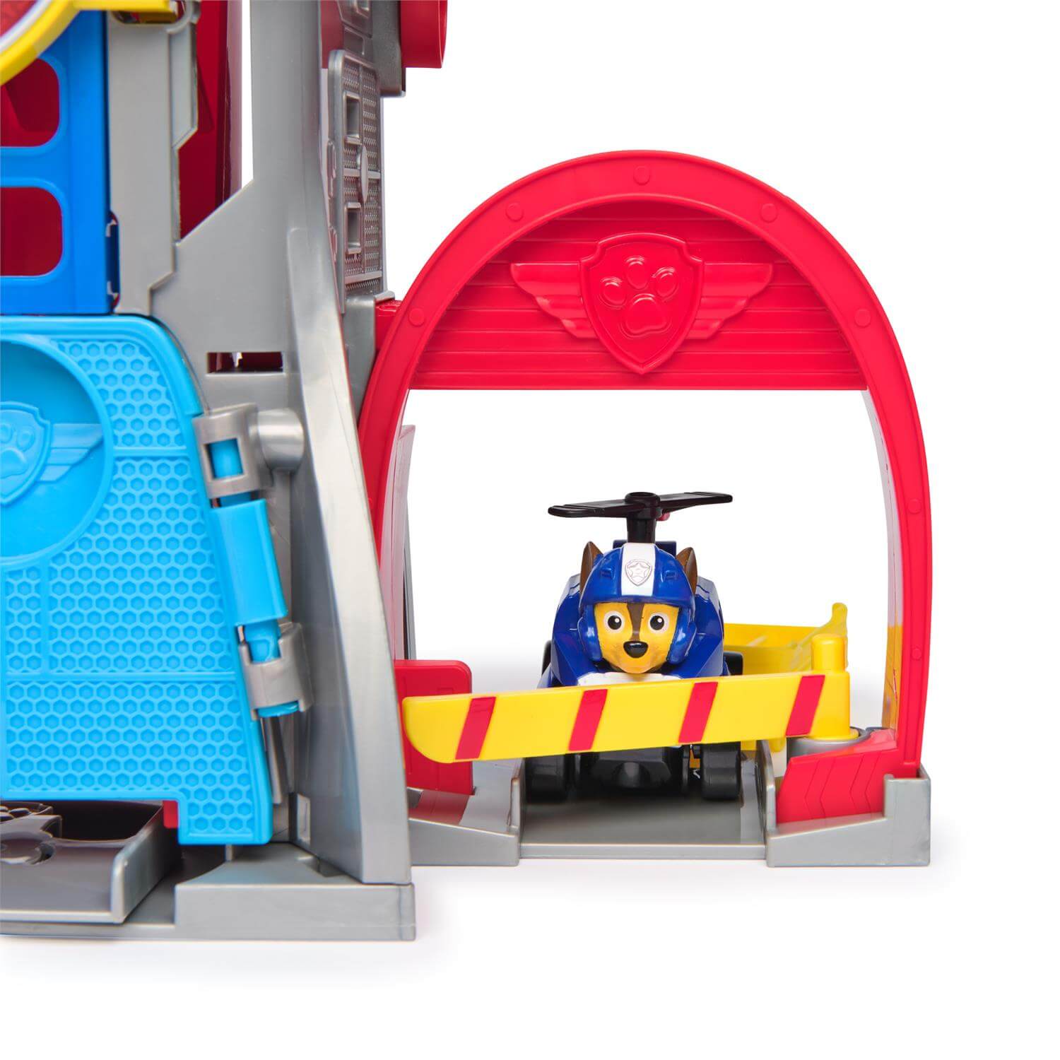 PAW Patrol Air Rescue Pup Squad Adventure Bay Airport Playset toy helicopter parked