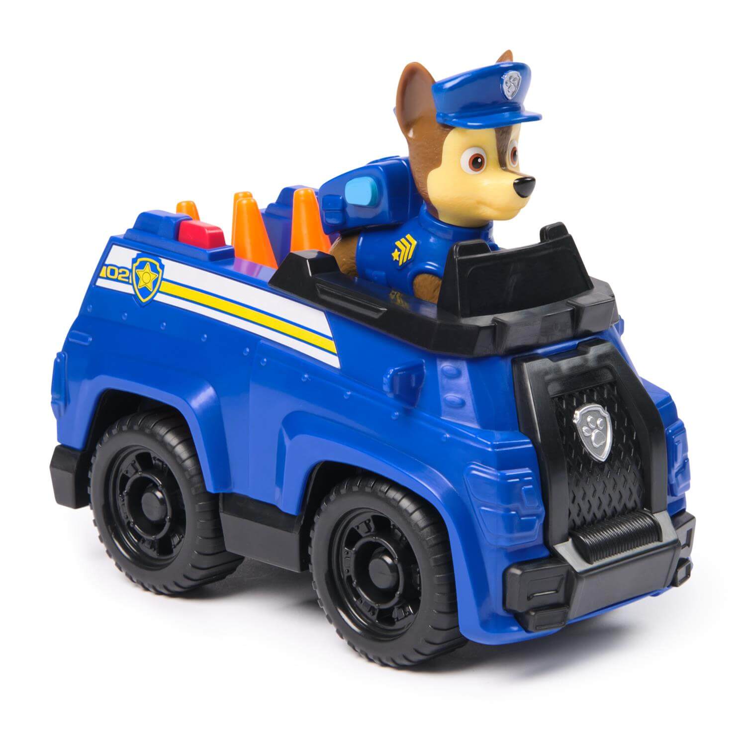 PAW Patrol Chase's Patrol Cruiser Vehicle Figure Set diagonal view