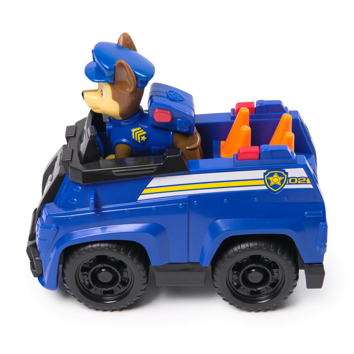 PAW Patrol Chase's Patrol Cruiser Vehicle Figure Set side view
