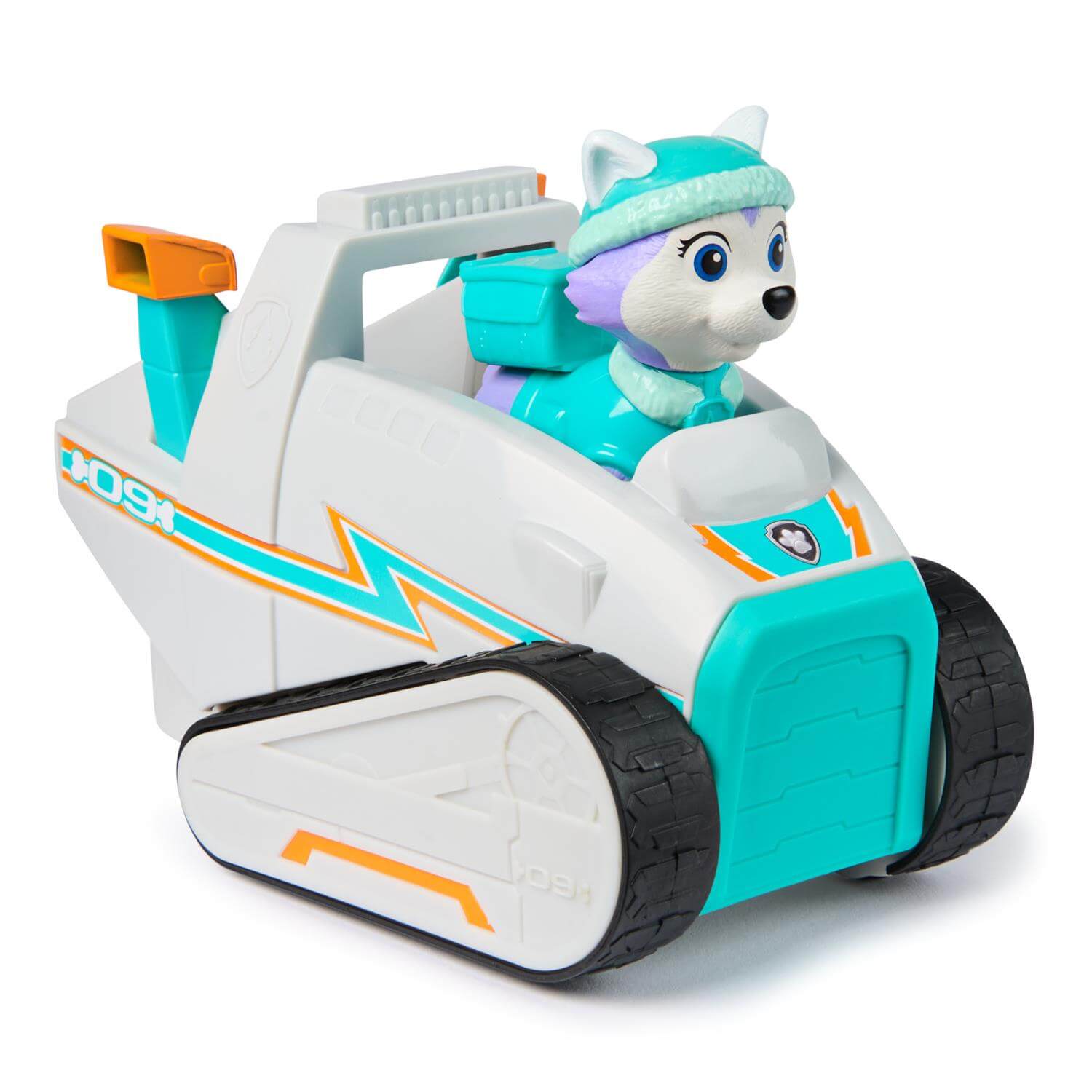 PAW Patrol Everest with Snow Plow Vehicle diagonal view