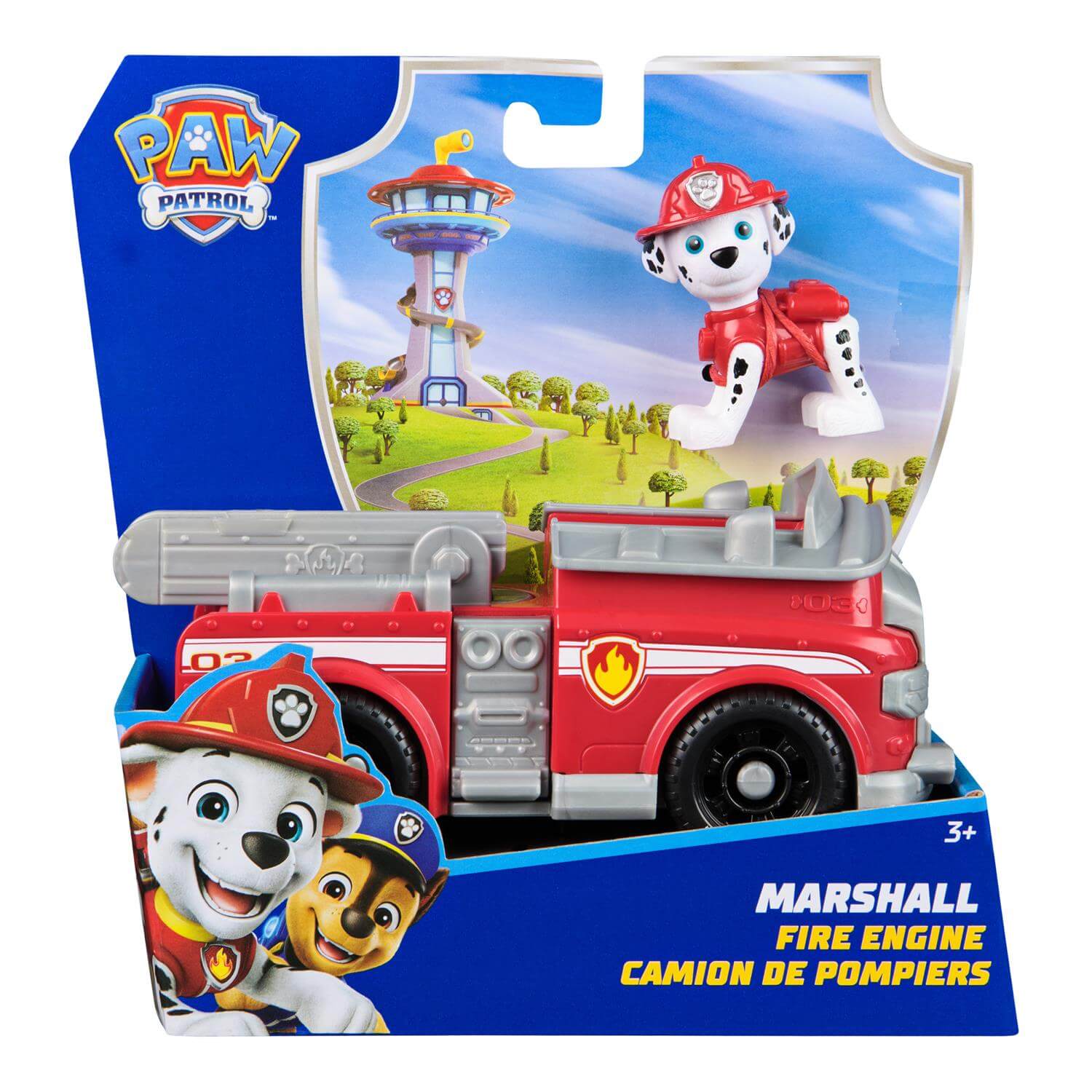 PAW Patrol Marshall's Firetruck Vehicle Figure Set packaging