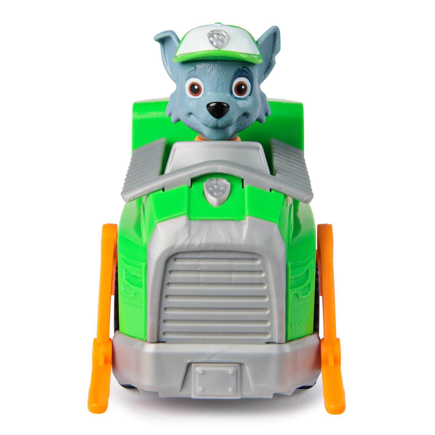 PAW Patrol Rocky's Recycling Truck Vehicle Figure Set front view