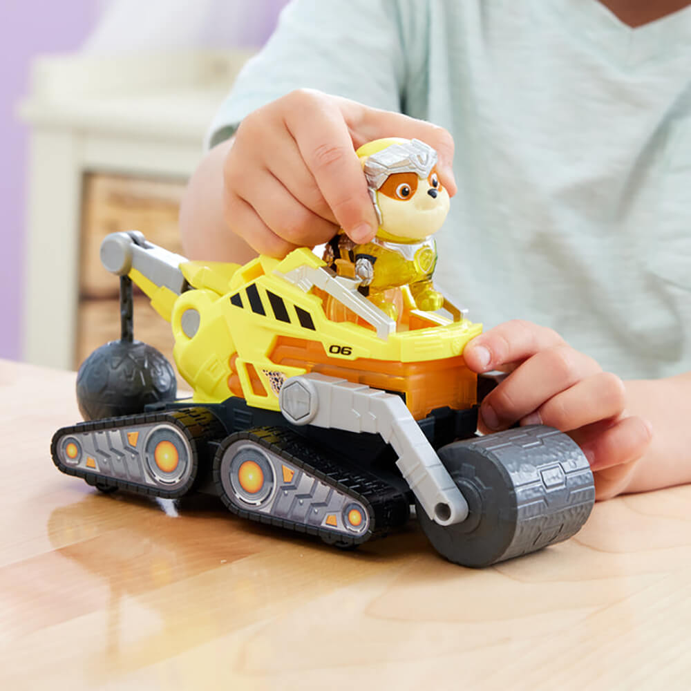 PAW Patrol The Mighty Movie Rubble Vehicle & Figure Set