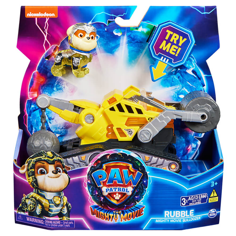 PAW Patrol The Mighty Movie Rubble Vehicle & Figure Set