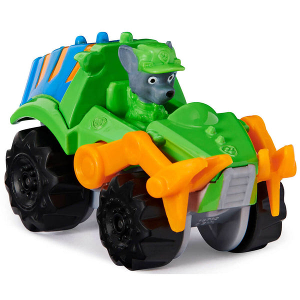 Spin Master – Barca Paw Patrol Rescue Racers Rocky, Con Ruote, Misura Circa 8 Cm, Età 3+