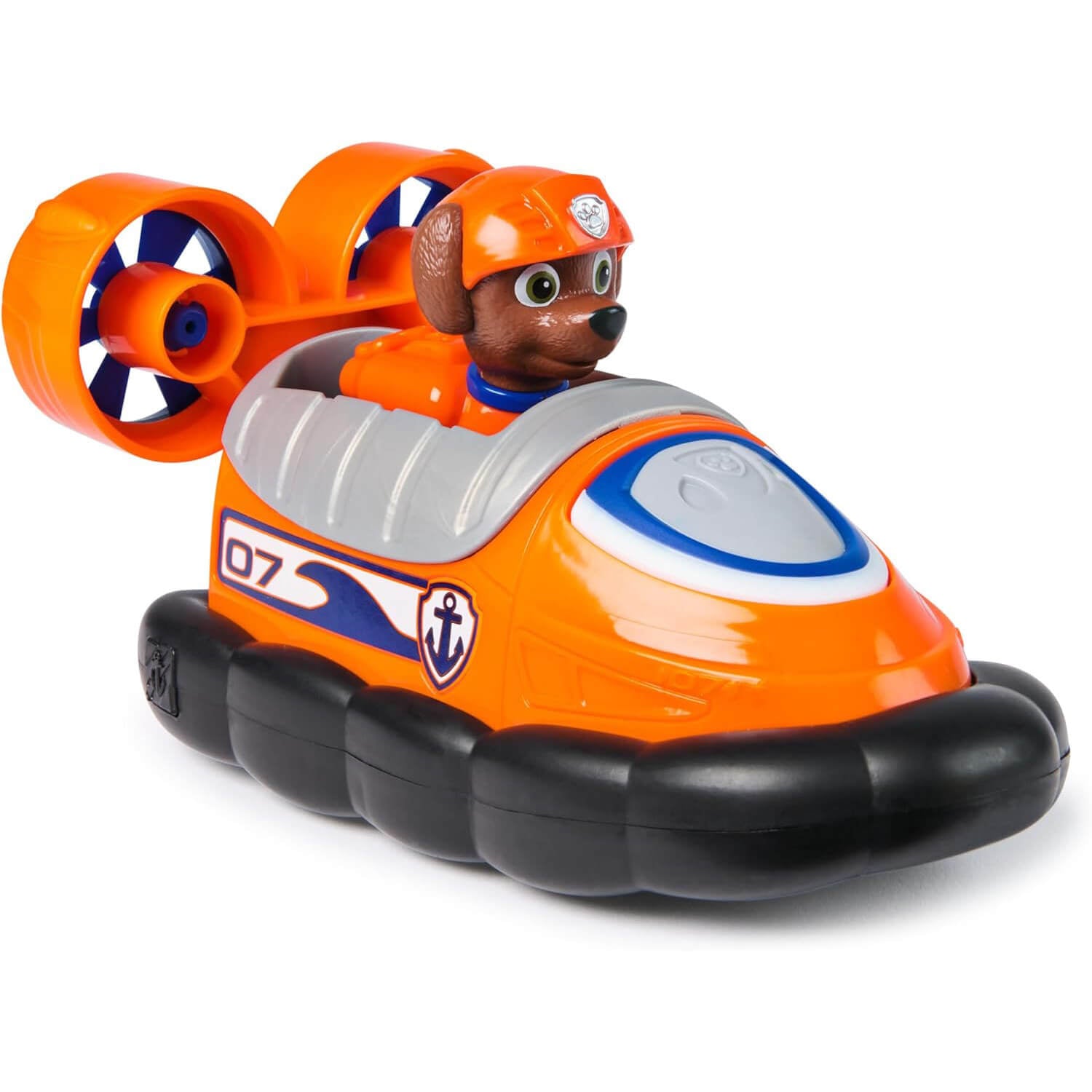 PAW Patrol Zuma's Hovercraft Vehicle and Figure Zuma sitting inside