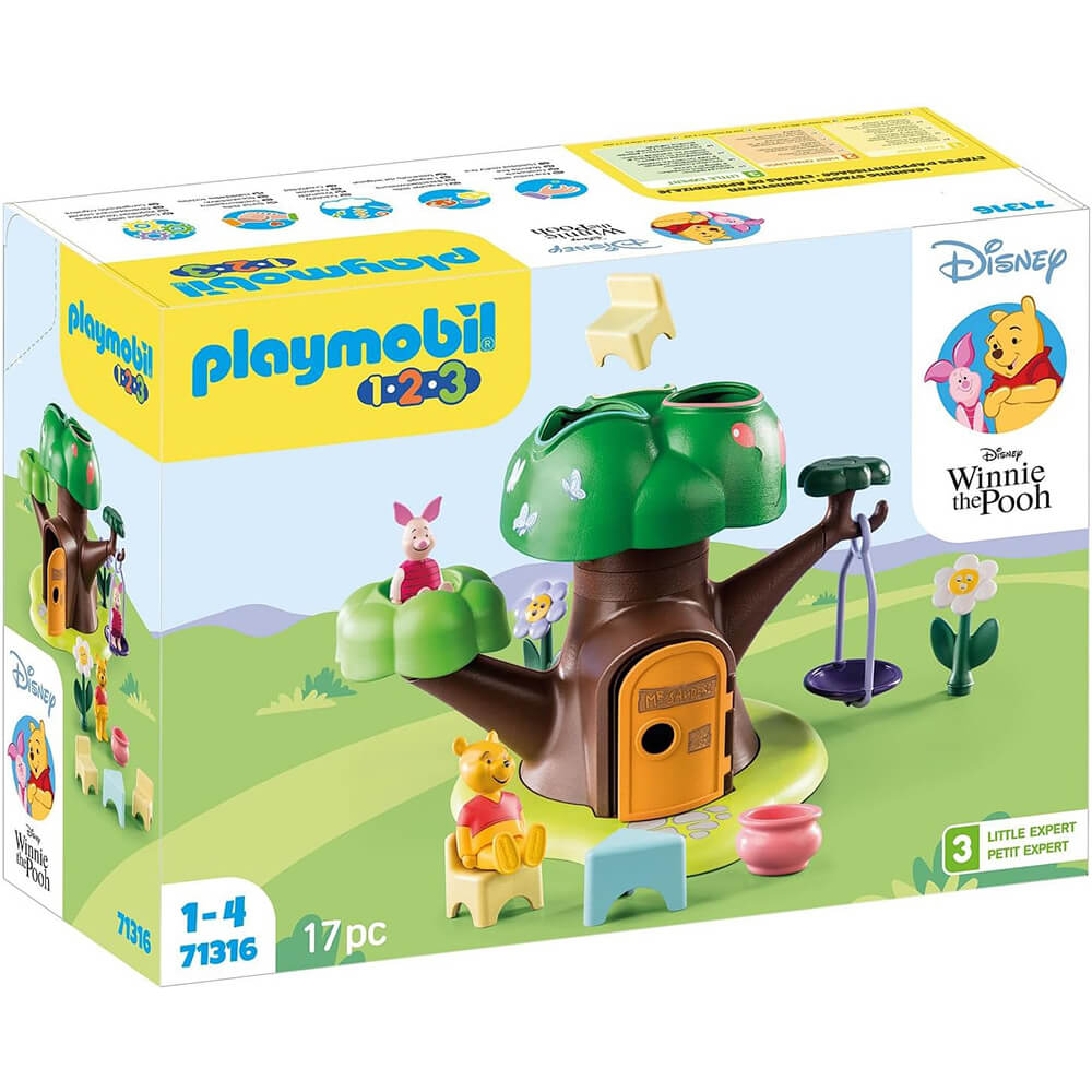 PLAYMOBIL 1.2.3 & Disney: Winnie's & Piglet's Tree House front of the box
