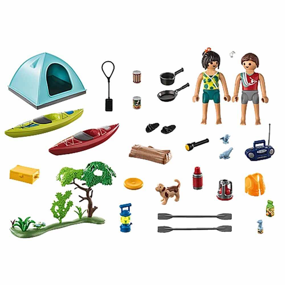 PLAYMOBIL Camping with Campfire Playset