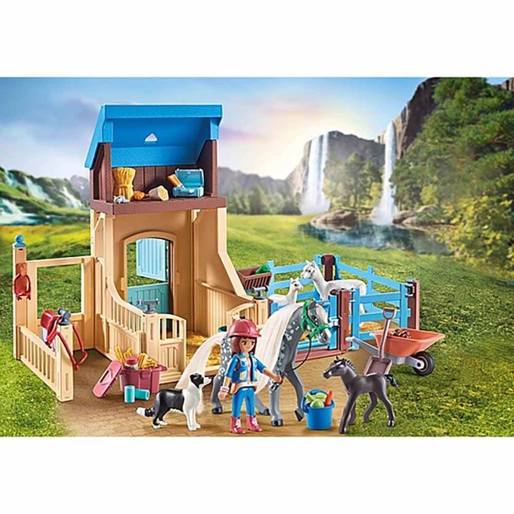 PLAYMOBIL Horse Stall with Amelia and Whisper Playset