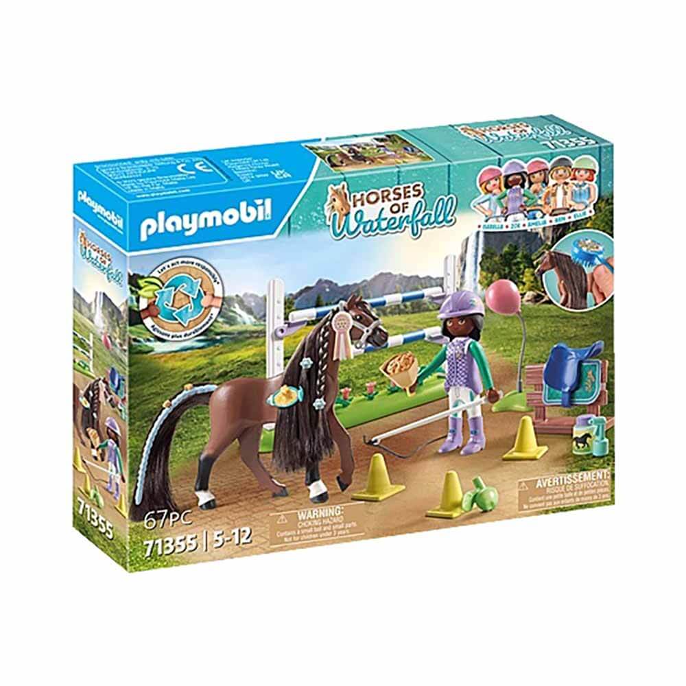 PLAYMOBIL Jumping Arena with Zoe and Blaze Playset