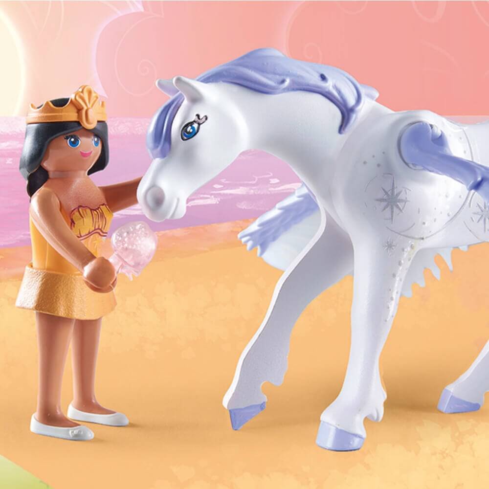 PLAYMOBIL Princess Magic Pegasus with Rainbow in the Clouds